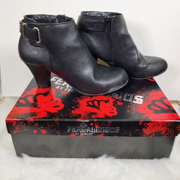 fergalicious black ankle boots